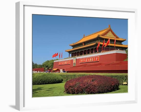 Gate of Heavenly Peace Gardens, the Forbidden City, Beijing, China-Miva Stock-Framed Photographic Print