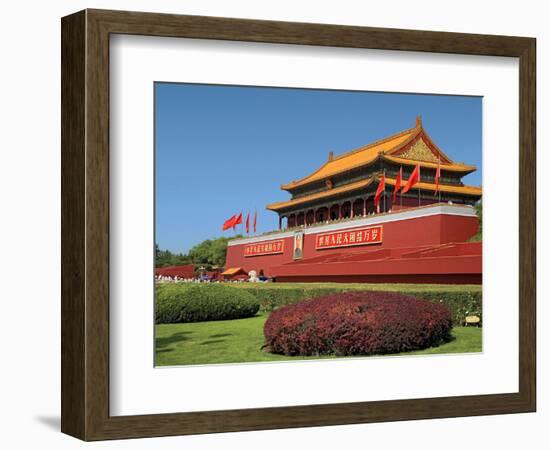 Gate of Heavenly Peace Gardens, the Forbidden City, Beijing, China-Miva Stock-Framed Photographic Print