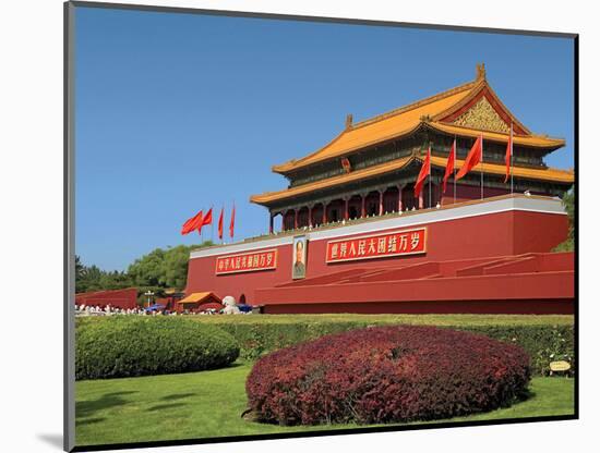 Gate of Heavenly Peace Gardens, the Forbidden City, Beijing, China-Miva Stock-Mounted Photographic Print