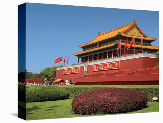 Gate of Heavenly Peace Gardens, the Forbidden City, Beijing, China-Miva Stock-Stretched Canvas