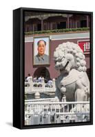 Gate of Heavenly Peace into the Forbidden City Tiananmen Square, Beijing China-Michael DeFreitas-Framed Stretched Canvas