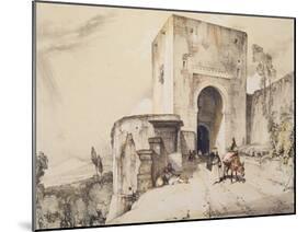 Gate of Justice (Puerta De Justitia), from 'Sketches and Drawings of the Alhambra', 1835-John Frederick Lewis-Mounted Giclee Print