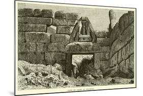 Gate of Lions at Mycenae-null-Mounted Giclee Print