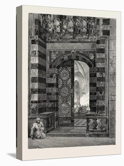 Gate of Pottage at the Mosque of El-Azhar, Egypt, 1879-null-Stretched Canvas