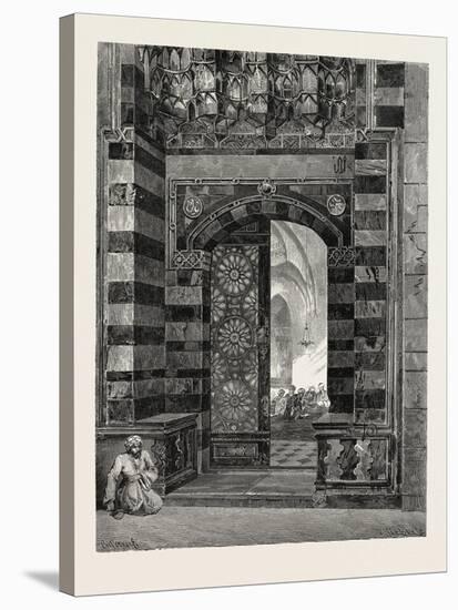 Gate of Pottage at the Mosque of El-Azhar, Egypt, 1879-null-Stretched Canvas