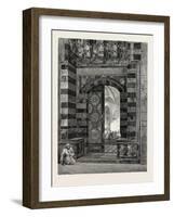 Gate of Pottage at the Mosque of El-Azhar, Egypt, 1879-null-Framed Giclee Print