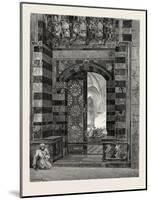 Gate of Pottage at the Mosque of El-Azhar, Egypt, 1879-null-Mounted Giclee Print