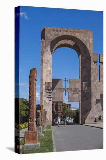 Gate of St. Gregory and the Open-Air Altar, Echmiadzin Complex, Armenia, Central Asia, Asia-Jane Sweeney-Stretched Canvas