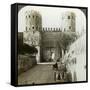 Gate of St Sebastian in the Aurelian Wall, Rome, Italy-Underwood & Underwood-Framed Stretched Canvas