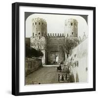 Gate of St Sebastian in the Aurelian Wall, Rome, Italy-Underwood & Underwood-Framed Photographic Print