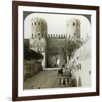 Gate of St Sebastian in the Aurelian Wall, Rome, Italy-Underwood & Underwood-Framed Photographic Print