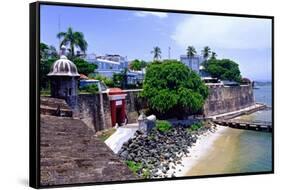 Gate of the City, Old San Juan, Puerto Rico-George Oze-Framed Stretched Canvas