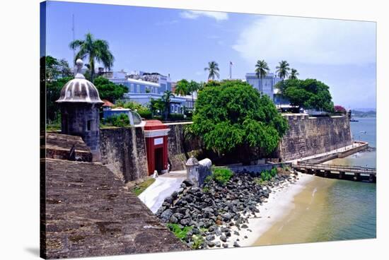 Gate of the City, Old San Juan, Puerto Rico-George Oze-Stretched Canvas