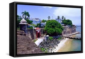 Gate of the City, Old San Juan, Puerto Rico-George Oze-Framed Stretched Canvas