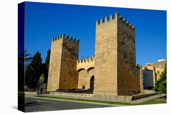 Gate of the city walls, Alcudia, Majorca, Balearic Islands, Spain, Europe-Carlo Morucchio-Stretched Canvas