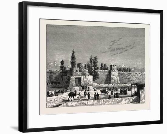 Gate of the Fort of Tangy-Shahr, Five Miles from Kashgar, Eastern Turkestan-null-Framed Giclee Print