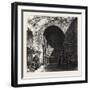 Gate of the Mosque in the Alhambra, Ganada, Spain, 19th Century-null-Framed Giclee Print