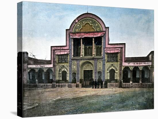 Gate of the Palace of the Shah, Tehran, C1890-Gillot-Stretched Canvas