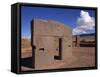 Gate of the Sun at the Site of Tiahuanaco, Lake Titicaca, in Bolivia-Simanor Eitan-Framed Stretched Canvas