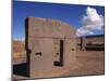 Gate of the Sun at the Site of Tiahuanaco, Lake Titicaca, in Bolivia-Simanor Eitan-Mounted Photographic Print