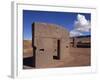 Gate of the Sun at the Site of Tiahuanaco, Lake Titicaca, in Bolivia-Simanor Eitan-Framed Photographic Print