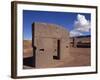 Gate of the Sun at the Site of Tiahuanaco, Lake Titicaca, in Bolivia-Simanor Eitan-Framed Photographic Print