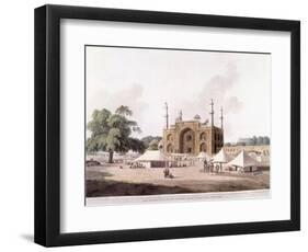 Gate of the Tomb of the Emperor Akbar-Thomas Daniell-Framed Giclee Print