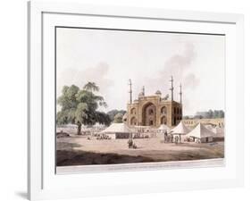 Gate of the Tomb of the Emperor Akbar-Thomas Daniell-Framed Giclee Print