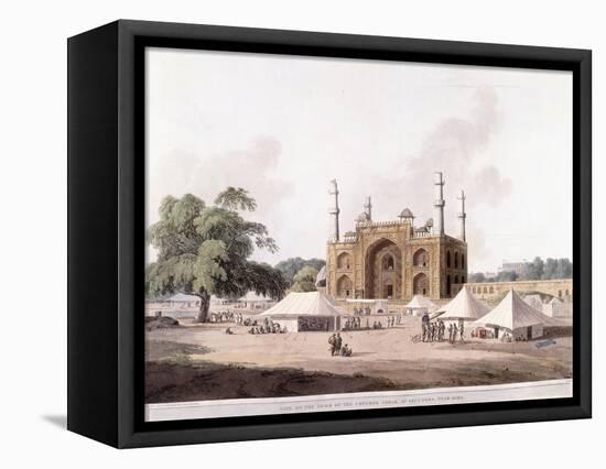 Gate of the Tomb of the Emperor Akbar-Thomas Daniell-Framed Stretched Canvas