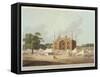 Gate of the Tomb of the Emperor Akbar-Thomas & William Daniell-Framed Stretched Canvas