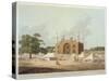 Gate of the Tomb of the Emperor Akbar-Thomas & William Daniell-Stretched Canvas