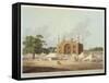Gate of the Tomb of the Emperor Akbar-Thomas & William Daniell-Framed Stretched Canvas