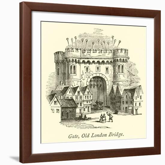 Gate, Old London Bridge-null-Framed Giclee Print