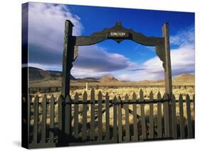 Gate To Historical Pioneer Cemetery-Joseph Sohm-Stretched Canvas