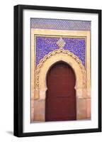 Gate to Royal Palace, Meknes, Morocco, North Africa, Africa-Neil Farrin-Framed Photographic Print