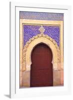 Gate to Royal Palace, Meknes, Morocco, North Africa, Africa-Neil Farrin-Framed Photographic Print