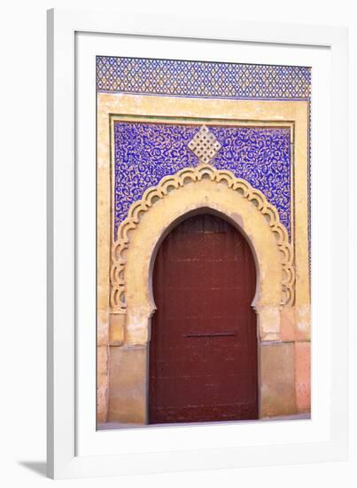 Gate to Royal Palace, Meknes, Morocco, North Africa, Africa-Neil Farrin-Framed Photographic Print