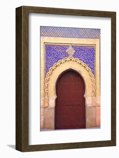 Gate to Royal Palace, Meknes, Morocco, North Africa, Africa-Neil Farrin-Framed Photographic Print