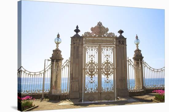 Gate to the Bosphorus, Dolmabahce Palace, Istanbul, Turkey, Europe-Neil Farrin-Stretched Canvas