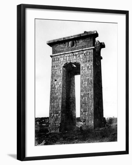 Gate to the North of Karnak, Nubia, Egypt, 1878-Felix Bonfils-Framed Giclee Print