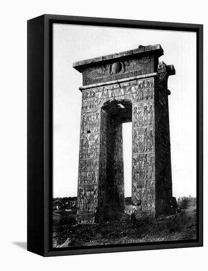 Gate to the North of Karnak, Nubia, Egypt, 1878-Felix Bonfils-Framed Stretched Canvas