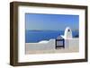 Gate to the Sea - Santorini Island-Netfalls-Framed Photographic Print