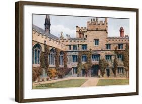 Gate Tower, First Court, Jesus Col, Oxford-Alfred Robert Quinton-Framed Giclee Print