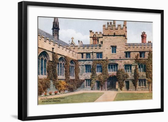 Gate Tower, First Court, Jesus Col, Oxford-Alfred Robert Quinton-Framed Giclee Print