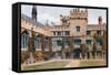 Gate Tower, First Court, Jesus Col, Oxford-Alfred Robert Quinton-Framed Stretched Canvas