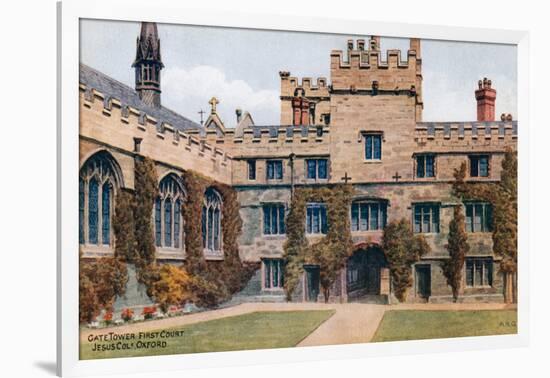 Gate Tower, First Court, Jesus Col, Oxford-Alfred Robert Quinton-Framed Giclee Print