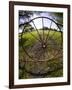 Gate with Metal Wheel Near Cuero, Texas, USA-Darrell Gulin-Framed Photographic Print