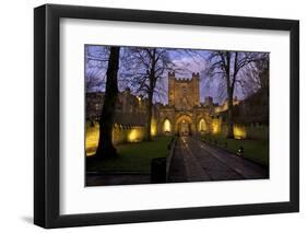 Gatehouse, Durham Castle, University College, Durham, England, United Kingdom, Europe-Peter Barritt-Framed Premium Photographic Print