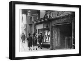 Gatehouse in Vigo Street Leading to the Albany Chambers, London, 1926-1927-null-Framed Giclee Print