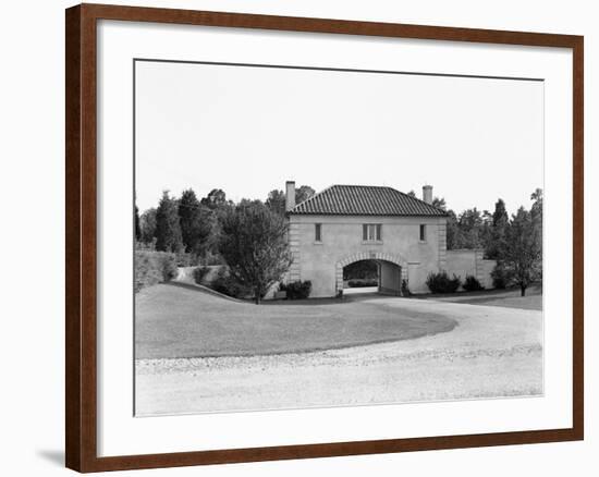 Gatehouse of Joseph P. Kennedy's Home-null-Framed Photographic Print